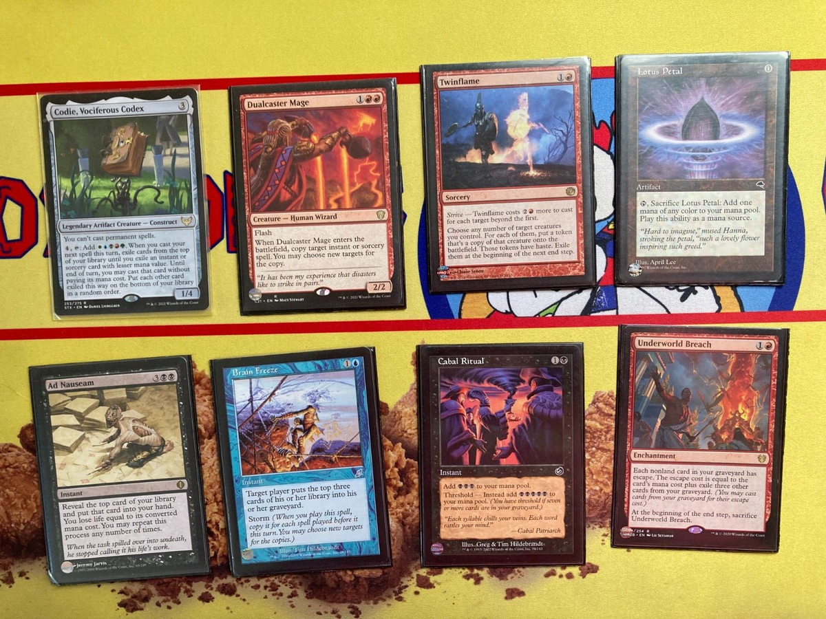 codie mtg commander deck MTG Custom Commander Deck Codie, Vociferous Codex Lotus Petal Breach Ad  Nauseam