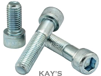 KAYFAST M6 (6mmØ) CAP SCREWS SOCKET HEAD ALLEN KEY BOLTS HIGH TENSILE 12.9 ZINC PLATED