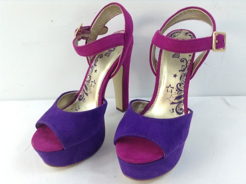 BRASH High Heels Strap Platform Size 6W 