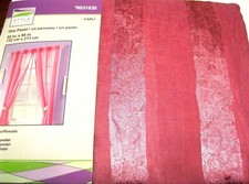 STYLE SELECTIONS Girls Room Drape Curtain Pink Stripe CARLI 56x84L NEW