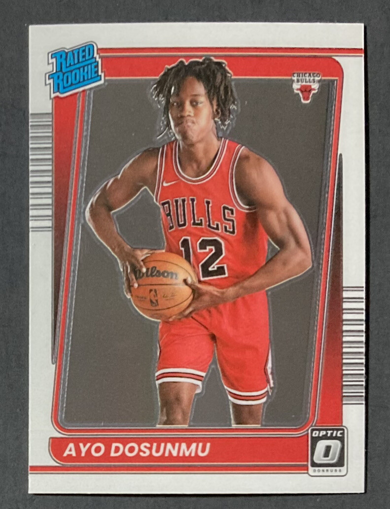 2021-22 Donruss Optic-Ayo Dosunmu BULLS-Rated Rookie-#171 RC Base