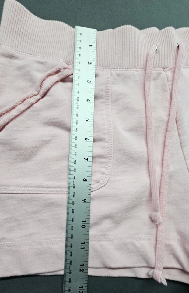 CATO Mujer Pantalones Cortos Pull On Rosa Cintura Elástica Cordón Talla Mediana Bolsillos Foto 2 de 4