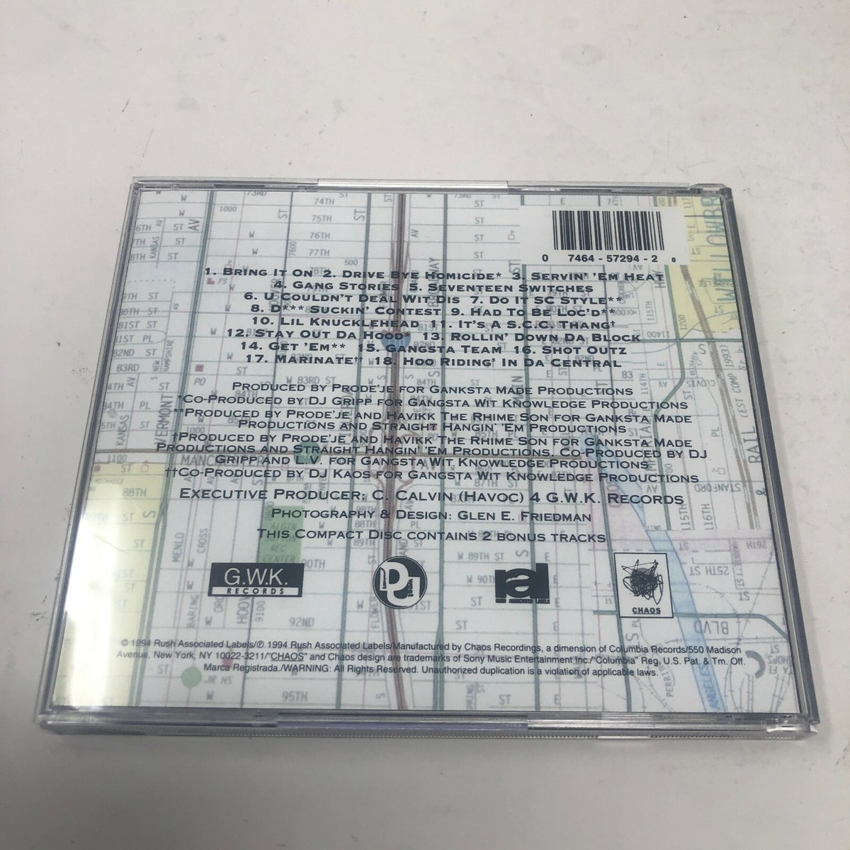South Central Cartel 'n Gatz We Truss Cd Hard Find Gangsta 90's
