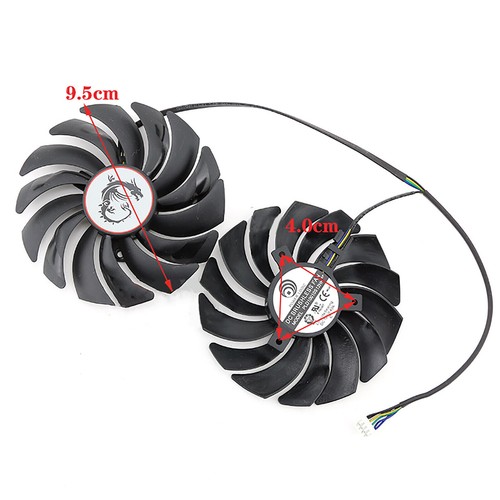 Cooling Fan for MSI GTX1080ti 1080 RX470 1070ti 1070 1060 GAMING Graphics Card - Picture 4 of 8