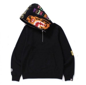 bape half zip pullover hoodie