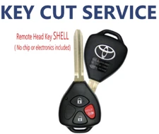 3 Button Remote Key Shell For TOYOTA RAV4 4RUNNER YARIS 2007 - 2014 TOP QUALITY