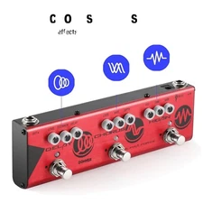 Donner Alpha Force High Gain Overdrive, Chorus, and Delay Pedal