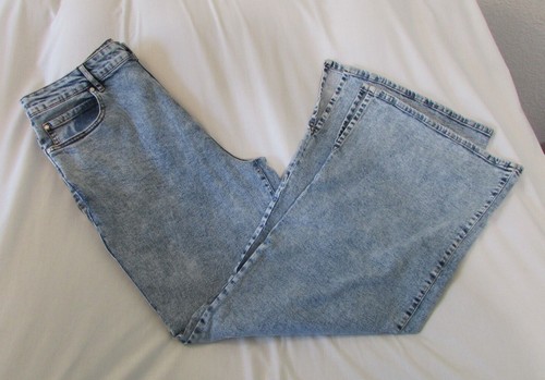 Ladies "SO" Size 17, Indigo, High Rise, Wide Leg, Stretch Jeans - Picture 9 of 11