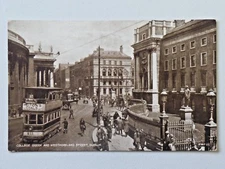 College Green & Westmoreland St. Dublin Valentine's "Carbotone" Postcard 204
