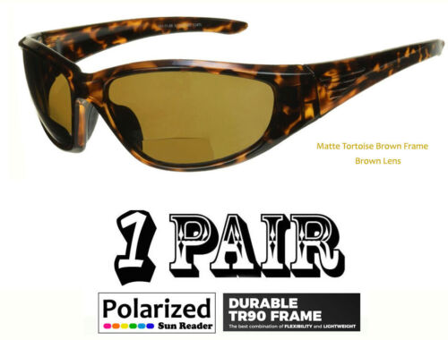 Polarized Lens Bifocal Reading Sunglasses Cuts Glare Driving Fishing TR90 Frame - Picture 9 of 15