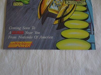 F-Zero (SNES) Super Nintendo Power Poster 1991 F Zero RARE | eBay