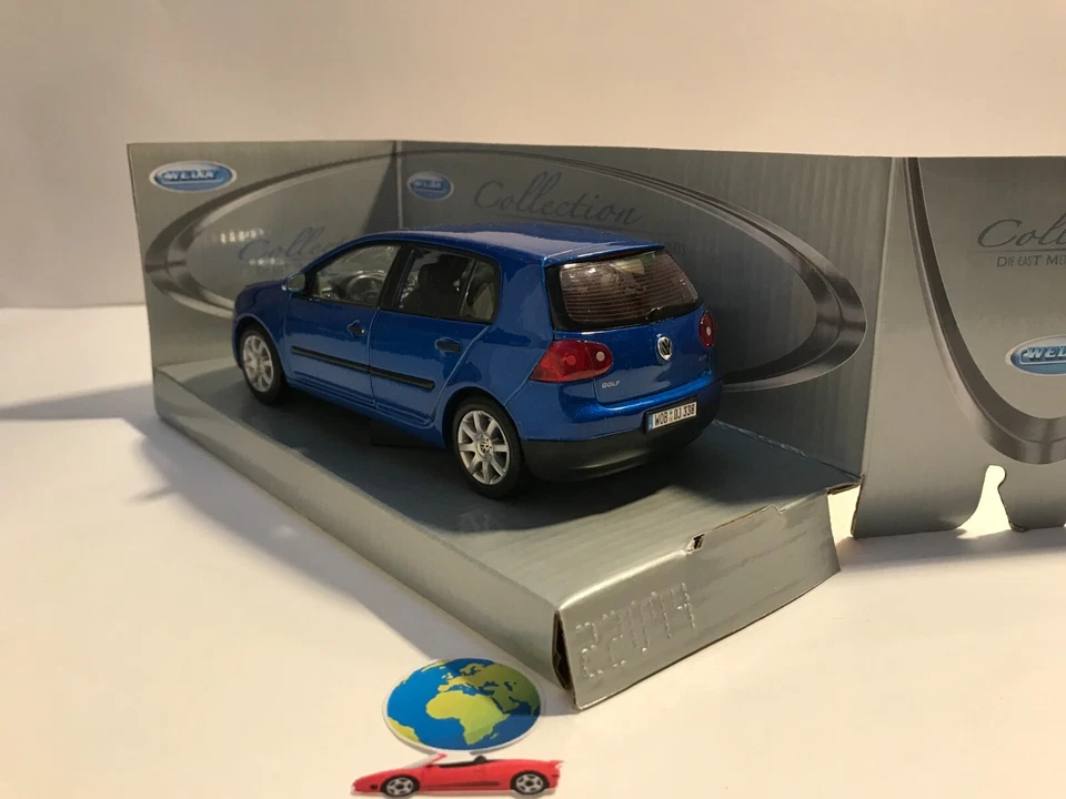 Welly VW Golf V ,modello in scala 1:24 - 1:25, (1284) , vintage - Immagine 2 di 4