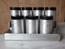 Vintage Kromex Aluminum Spice Shaker  Originally an 8 Piece Set  MISSING PAPRIKA