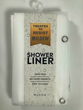 Mildew Resistant Easy To Clean Shower Liner 70"x72 Sultans Linens NEW NIB