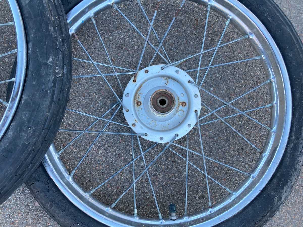 Yamaha QT50 Yamahopper Set of Front & Rear Wheels - Brakes