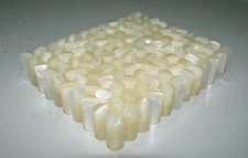 Accordion Bass Buttons Pistons White Pearl 7.5x15 SET of 120 