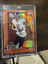 Topps Chrome Bijan Robinson Atlanta Falcons Orange 21/25