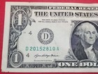 $1 One Dollar Birthday/Anniversary Note  Serial Number D20152810A Series 2021 — photo 2