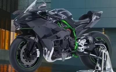 1:9 Scale Kawasaki H2R2 Metal Motorcycle Model Static Ornament | eBay
