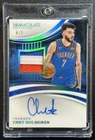 CHET HOLMGREN 2024-25 PANINI IMMACULATE COLL JERSEY NUMBER GU PATCH AUTO 4/7 OKC