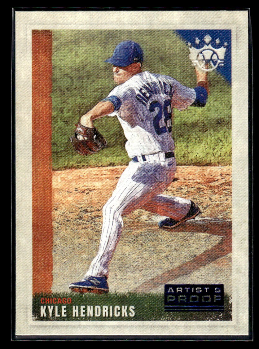 2022 Panini Diamond Kings #28 Kyle Hendricks Artist's Proof Blue-72725