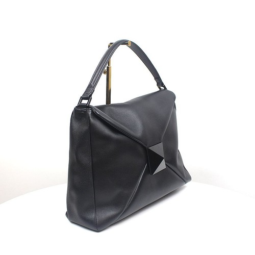 Valentino Maxi Hobo Schultertasche aus Leder mit einem Nägeln Schwarz 145745641 - Picture 2 of 6