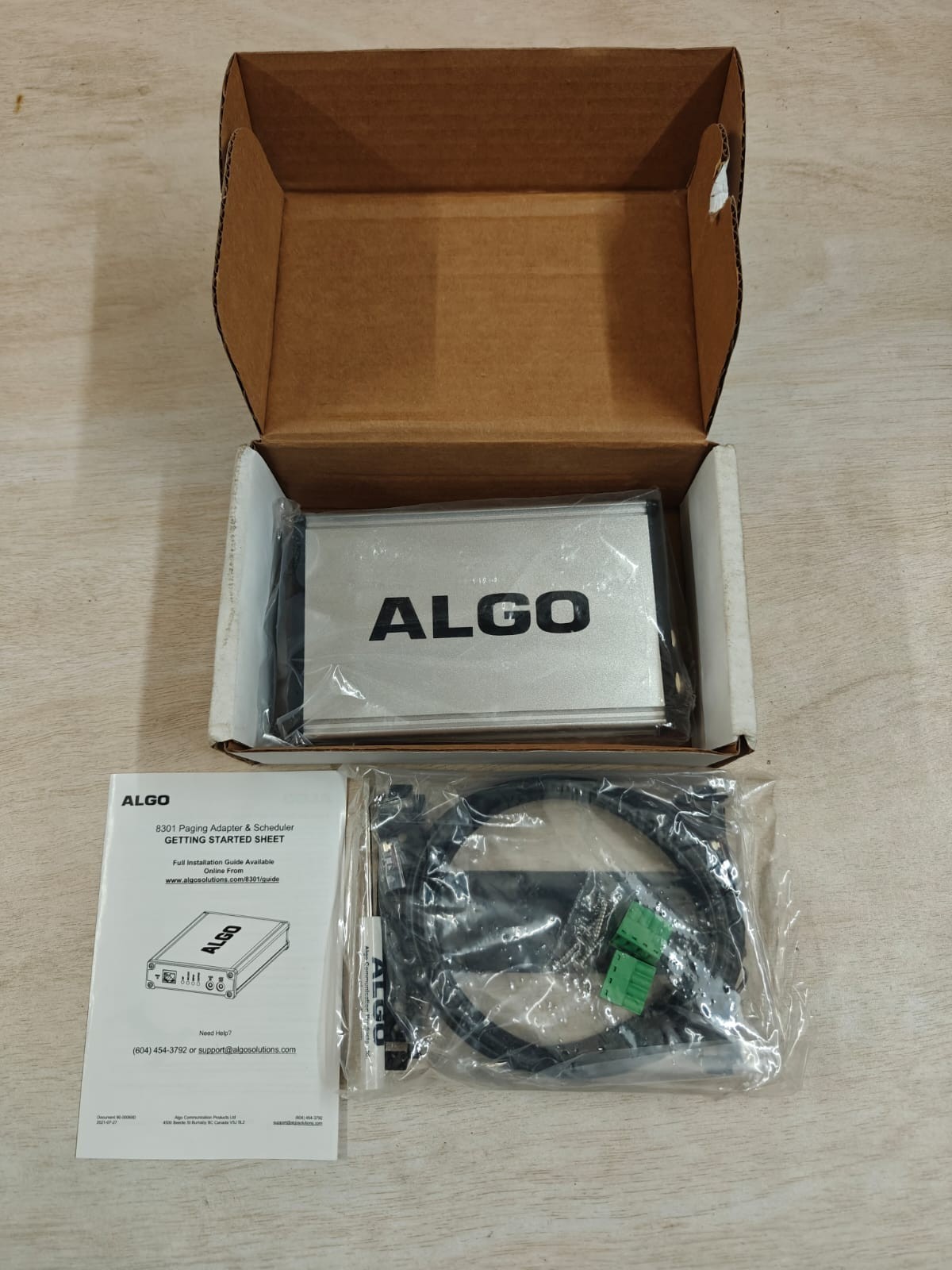 ALGO | 8301 | paging adapter scheduler | NEW OPEN BOX, NEVER USED