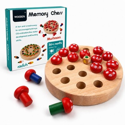 Memory Game, Montessori Toys, Memory Chess Board Game