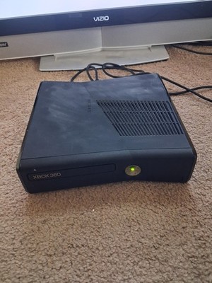 MICROSOFT XBOX 360 S CONSOLE ONLY BLACK 1439 TESTED IUC 