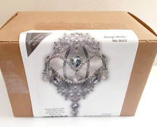 Mary Maxim Design Works Beaded Jeweled Satin Christmas Ornament Kit, 6023