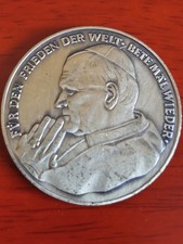 Johannes Paul II 1980 Wappen Vatikan ca.29g Pilger Medaille Deutschland Besuch