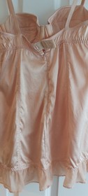 AGENT PROVOCATEUR RARE SEXY 90% PEACH SILK JILLY SLIP SIZE 34B BNWT NO SUSPENDER