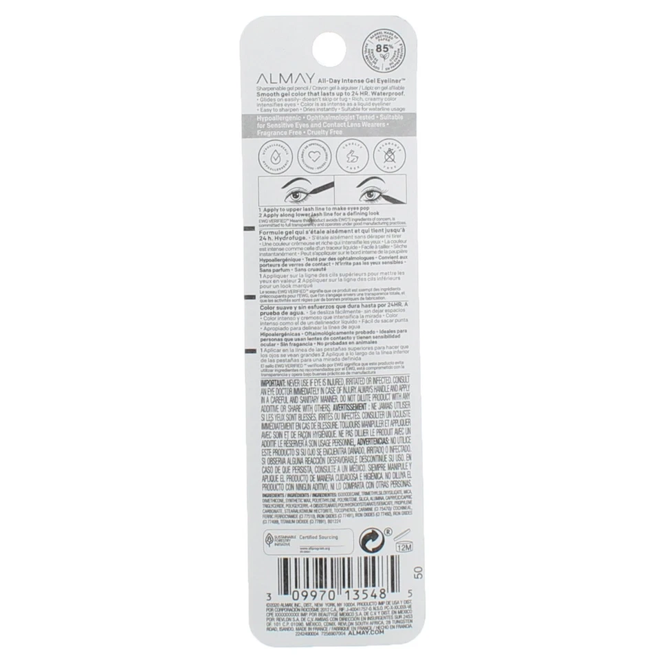 5 Pack Almay All Day Intense All-Day Intense Gel Eyeliner, Pure Plum 130, 0.0... - Image 2 of 2