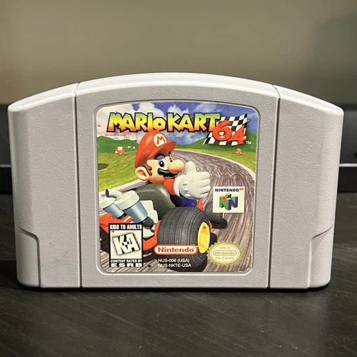 Mario Kart 64 (Nintendo 64, 1997) - MK N64 Video Games Racing Retro Classic Game