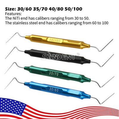 Dental NITI Stainless Hand Plugger Endo Obturation Condenser Gutta Percha Tips