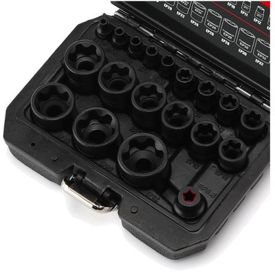 19-Piece External Torx Plus Socket Set, Tesla Compatible