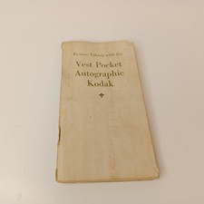 Vintage Kodak Vest Pocket Autographic Kodak Camera Manual 1919