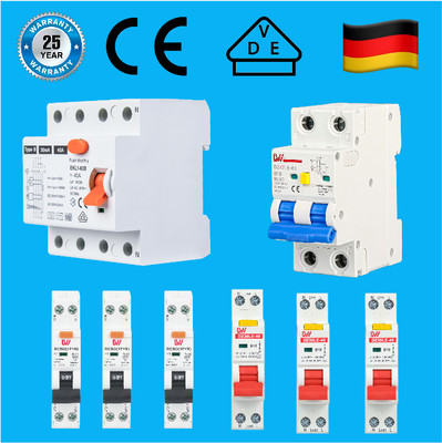 FI Fehlerstromschutzschalter Leitungsschutzschalter 10-63A 1/2/4P TYP A/TYP B