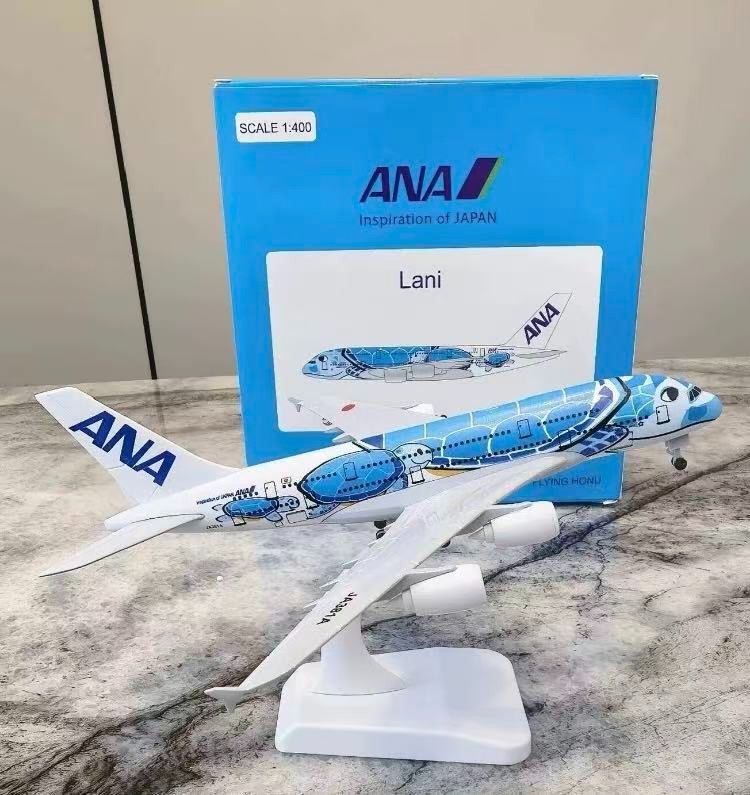 Flying Honu Lani 1:400 ANA A380 Diecast Plane Model, Hawaiian