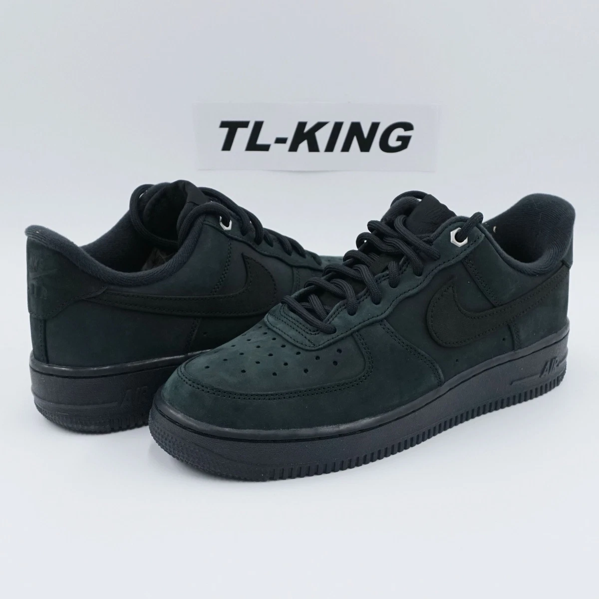 Nike Air Force 1 Low Triple Black Nubuck for Sale | Authenticity