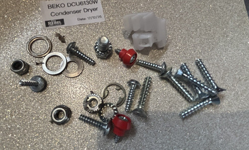 Beko DCU6130 Kondenstrockner - Originalersatzteil - gemischtes Schraub- & Verschraubungspaket