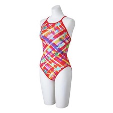 Mizuno Exersuit N2MAC265 Women's XS Red Medium Cut Competition Swimsuit for