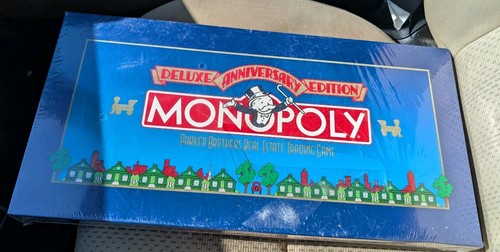 Monopoly Deluxe Jubiläumsedition Parker Brothers Brettspiel Neu Versiegelt