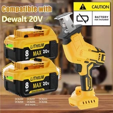 Cordless Electric Reciprocating Saw Cutting W/ LED light For Dewalt 20V Battery