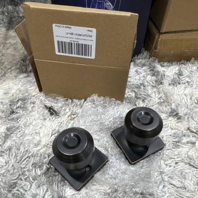 Haidms 2 Pack Oil Rubbed Bronze Metal Interior Door Knobs MS252FORB14-1@A-KT