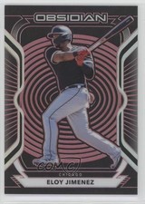 2021 Panini Chronicles Obsidian Electric Etch Red 3/25 Eloy Jimenez #52 d4v
