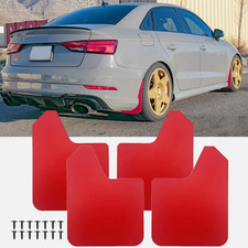4pcs For Nissan Altima Maxima Red Wide Rally Mudflaps Splash Guards Mudguards