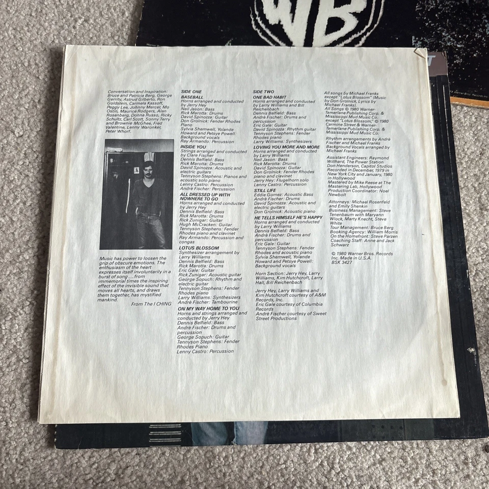 MICHAEL FRANKS Lot of 2 LPs: Sleeping Gypsy - One Bad Habit - Image 3 of 4