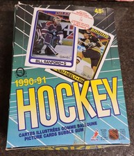 1990-91 OPC O-Pee-Chee Hockey Wax Box 36 PACKS Packs NHL TAPE INTACT Gretzky BB
