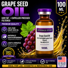 Grape Seed Oil USP/NF EP Grade RBDW Filtered Pure Carrier Oil Lab Cosmetic Use